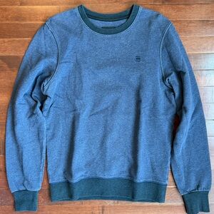 G-Star RAW Crewneck Sweatshirt Blue Heather Men's